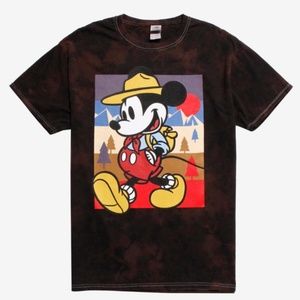 Disney Mickey Mouse Park Ranger Tie-Dye T-Shirt Size S